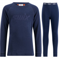 Swix RaceX Merino, Junior, donkerblauw