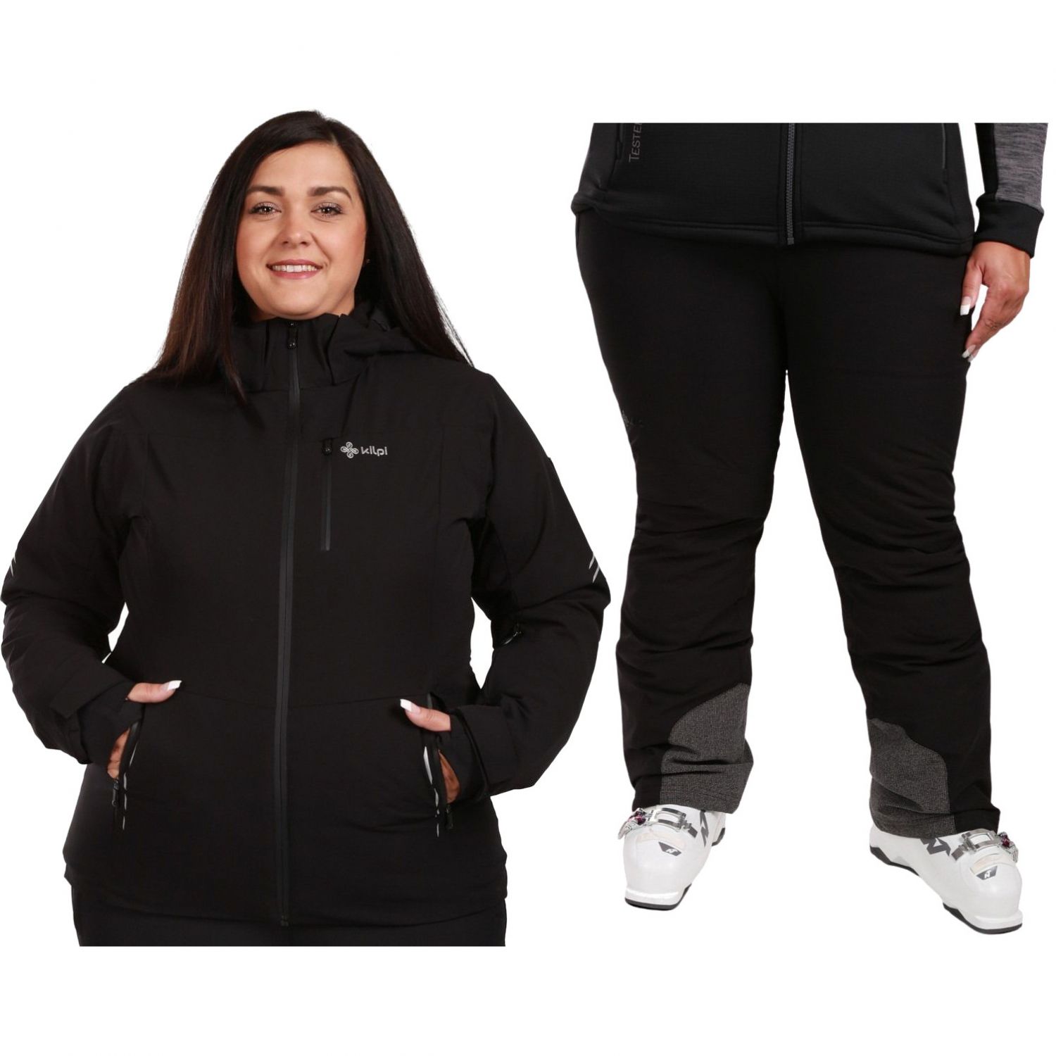 Kilpi Valera/Elare, Plus Size, Skidset, Dam, Svart