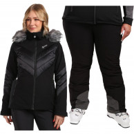 Kilpi Lin/Elare, Plus Size, skisæt, dame, sort