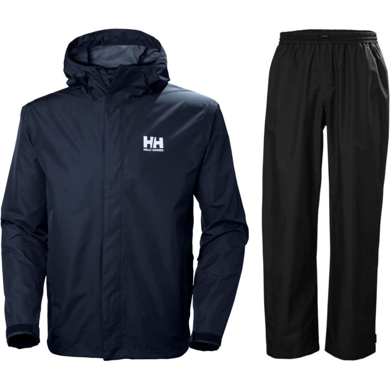 Helly Hansen Seven J/HH Rain, sadeasu, miehet, tummansininen/musta