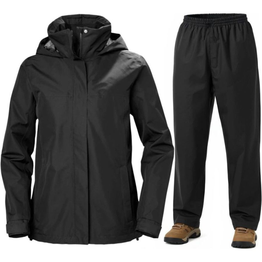 Helly Hansen Aden/HH Rain, regenpak, dames, zwart