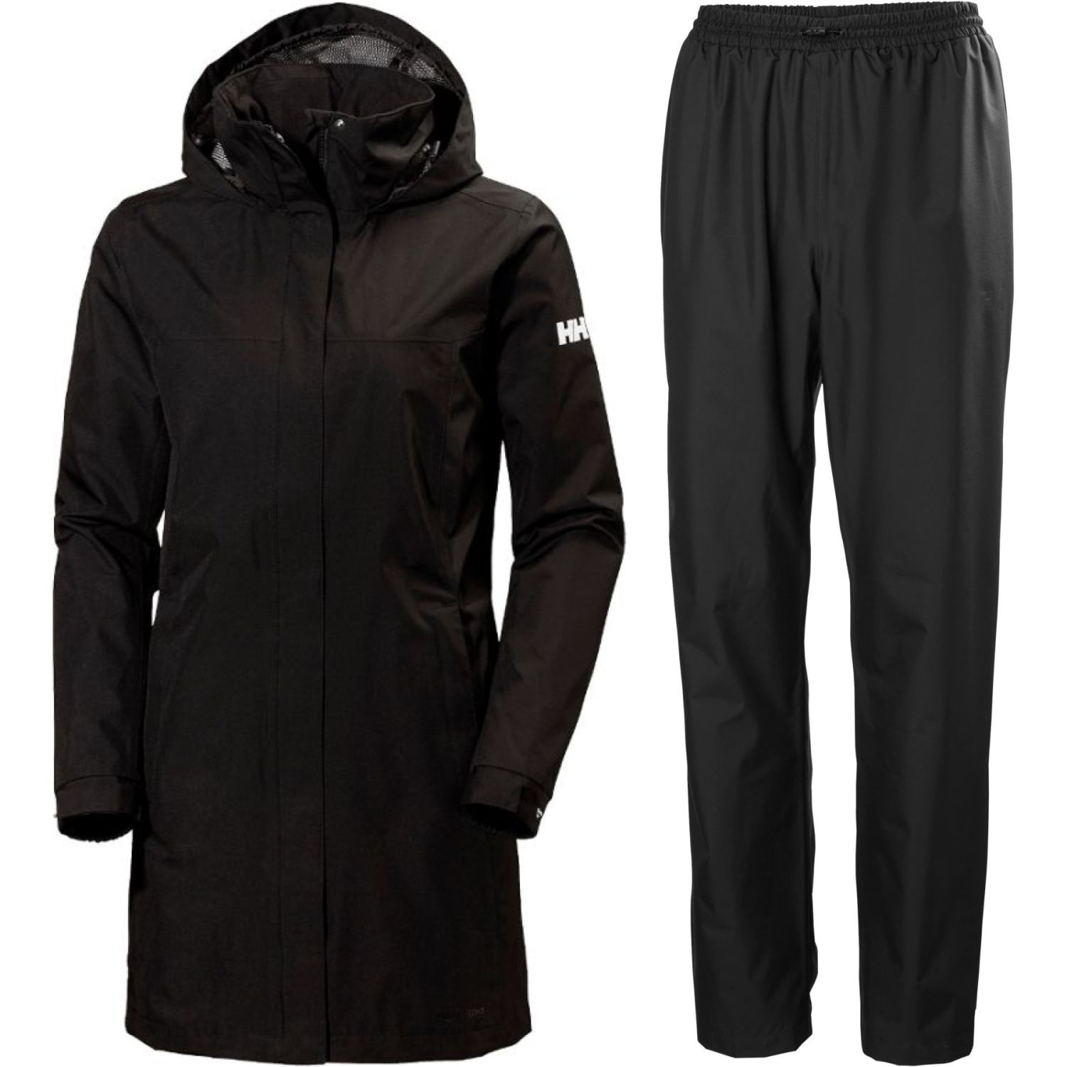 Helly Hansen Aden Long/HH Rain, sadeasu, naiset, musta