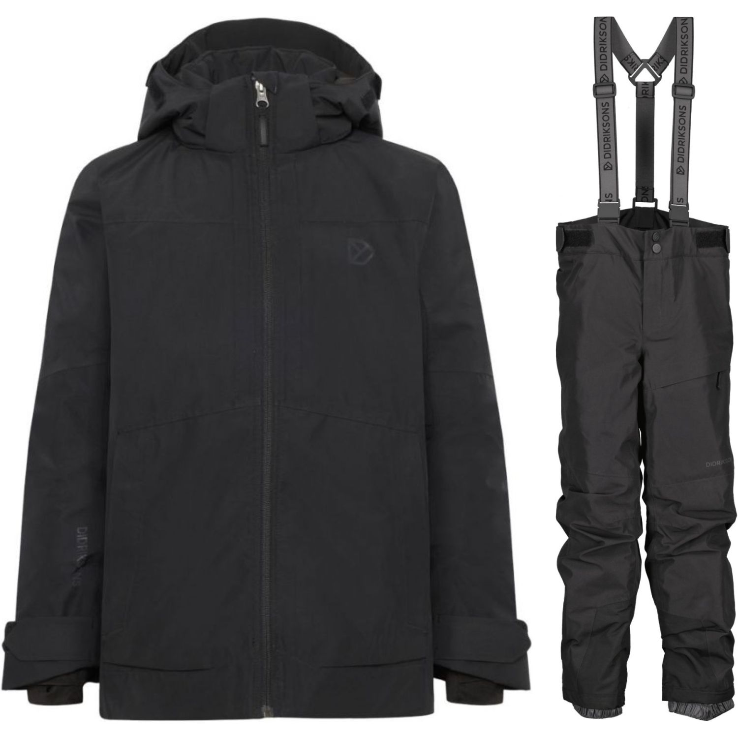 Didriksons Dacit/Dolomit Winterbekleidungsset, Junior, schwarz