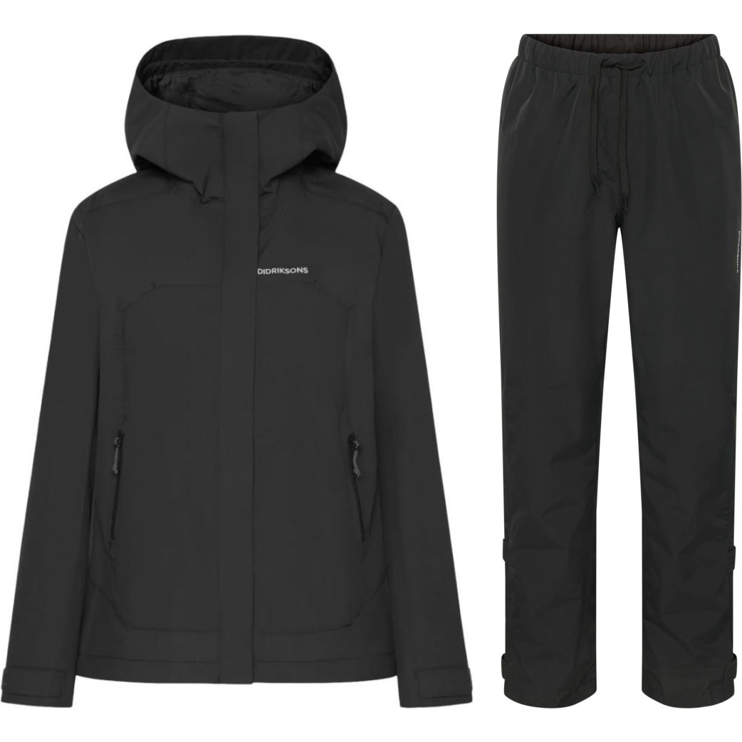 Didriksons Grit Regenset, Damen, schwarz