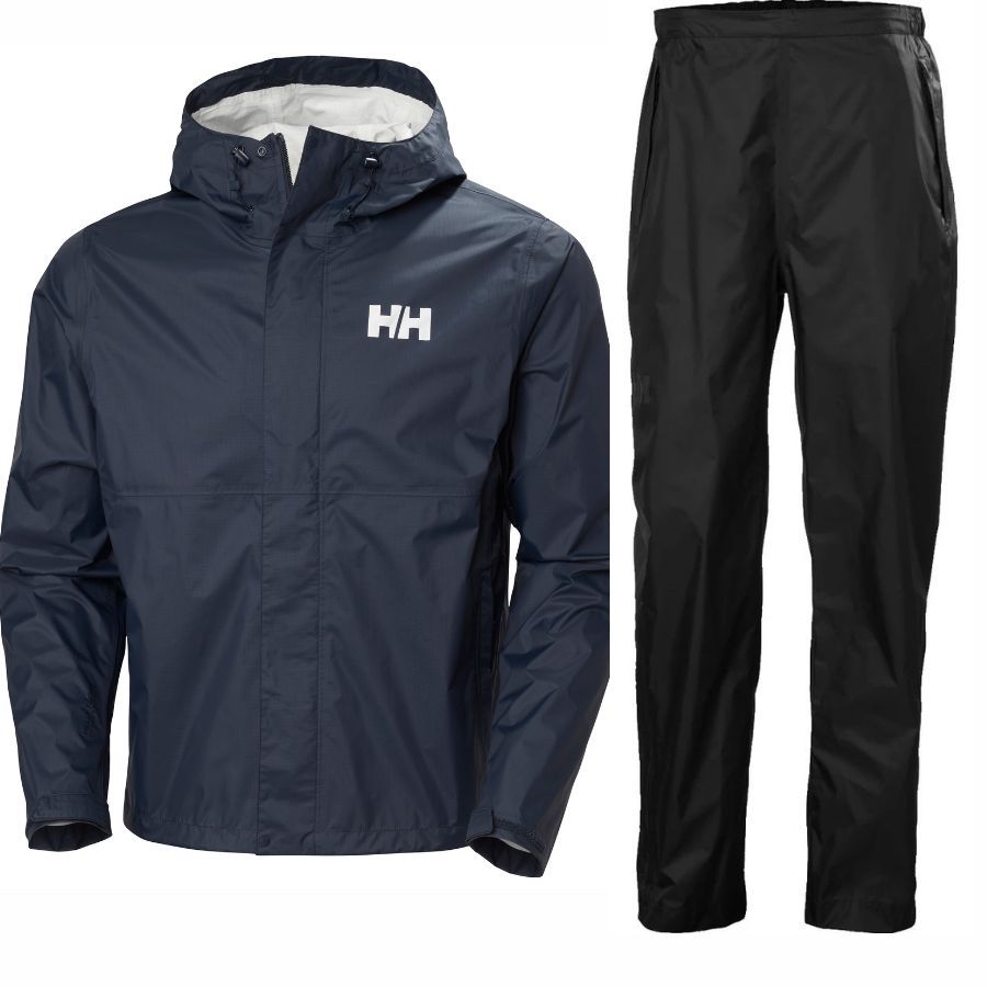 Helly Hansen Loke 2.0/Loke regnsæt, herre, sort/blå