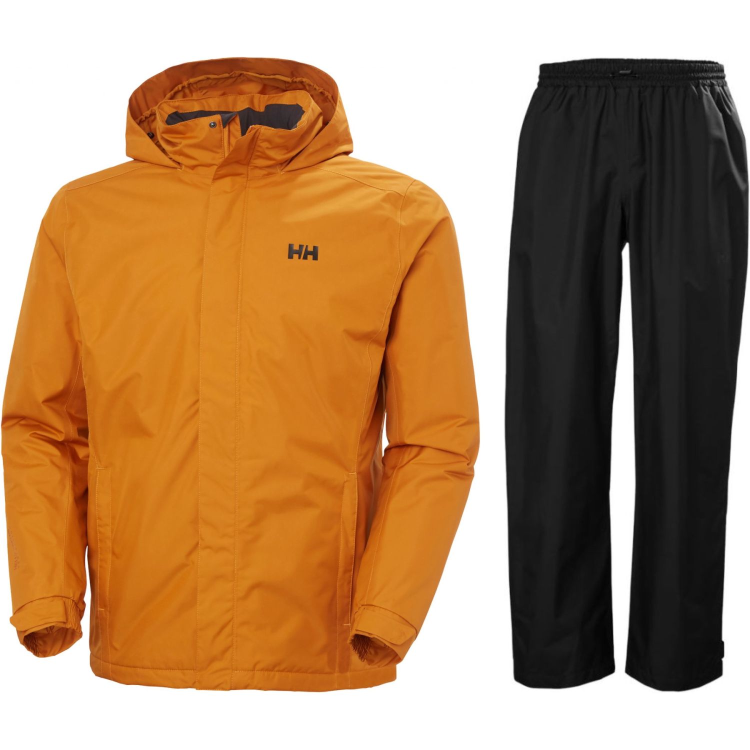 Helly Hansen HH Rain/Dubliner Insulated regnsæt, herre, sort/gul