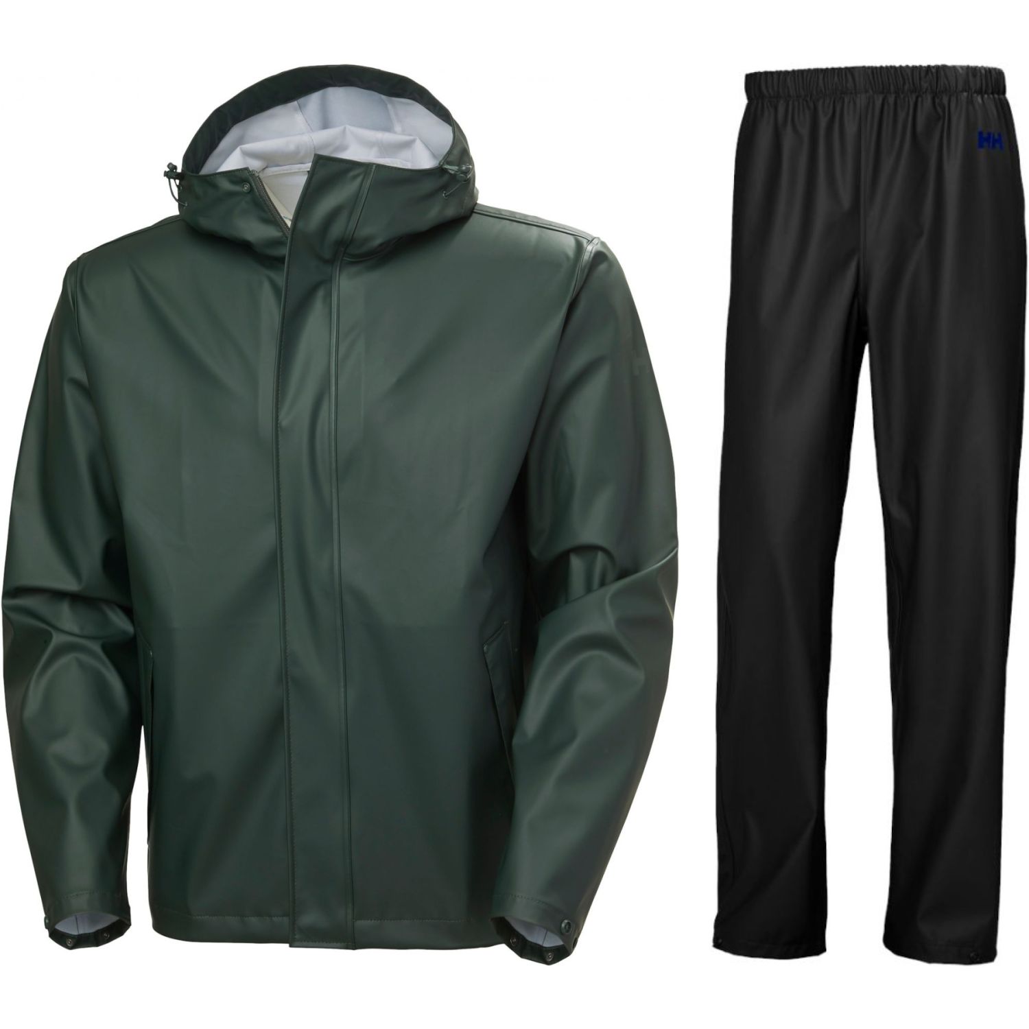 Helly Hansen Moss Pant/Jacket regnsæt, herre, sort/grøn - DKK 842 - Spar 35%