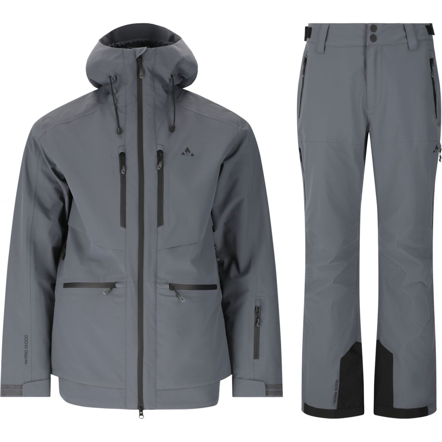 Whistler Waitoro Ski-Jacke/Skihose-Regen-Set, Herren, dunkelgrau