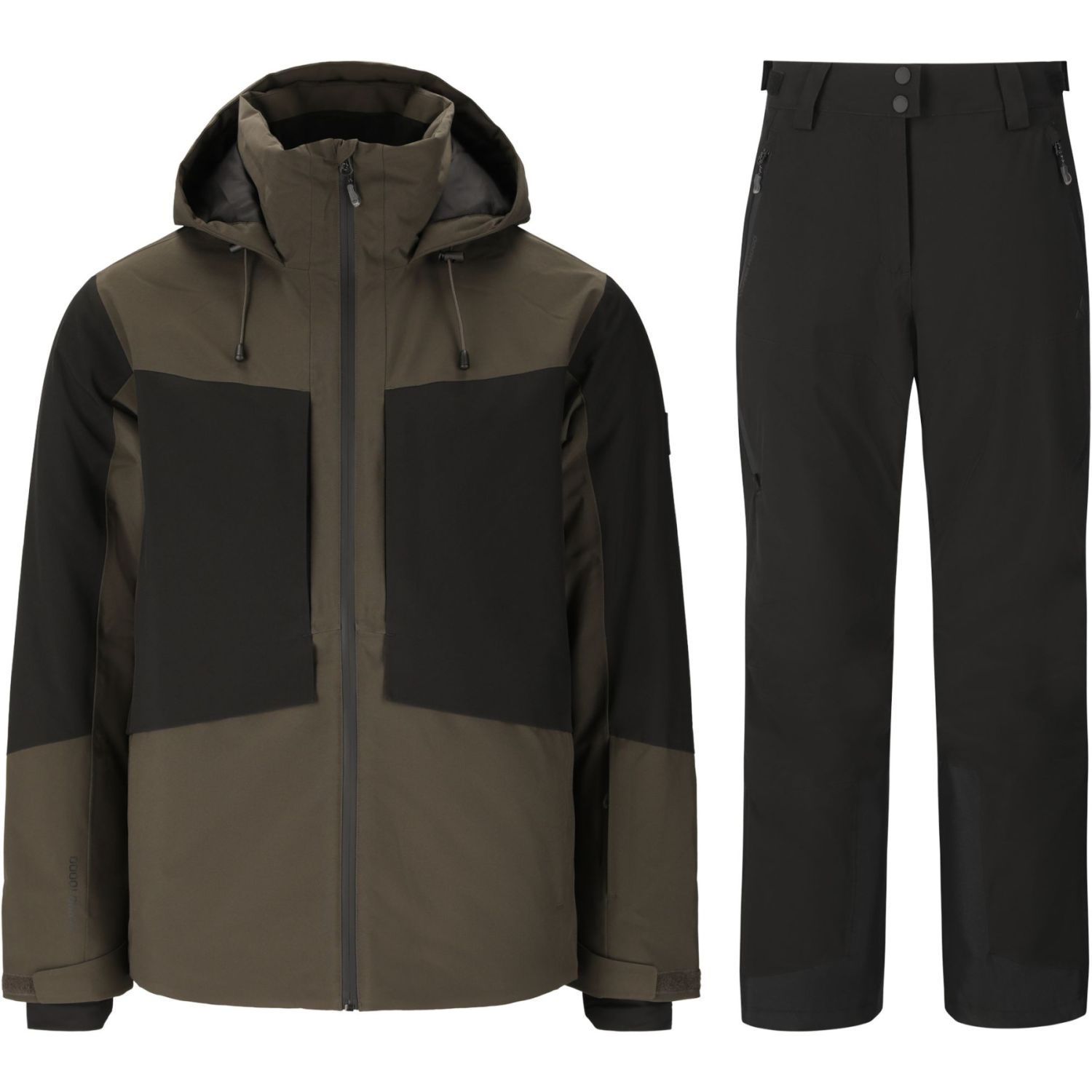Whistler Kingland Ski-Set (Jacke und Hose), Herren, dunkelgrün/schwarz