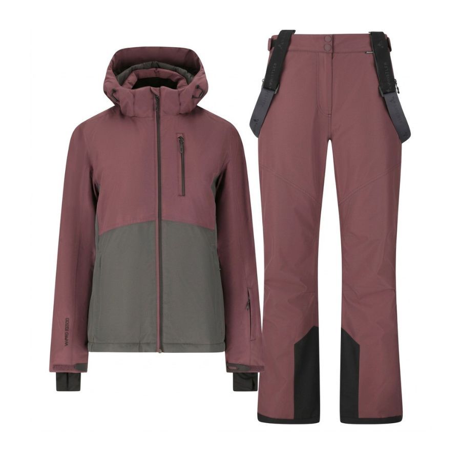 Whistler Drizzle Ski-Set (Jacke und Hose), Damen, Huckleberry