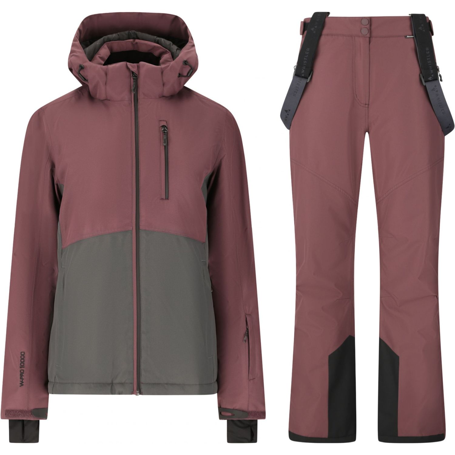 Whistler Drizzle Ski-Set (Jacke und Hose), Damen, Huckleberry
