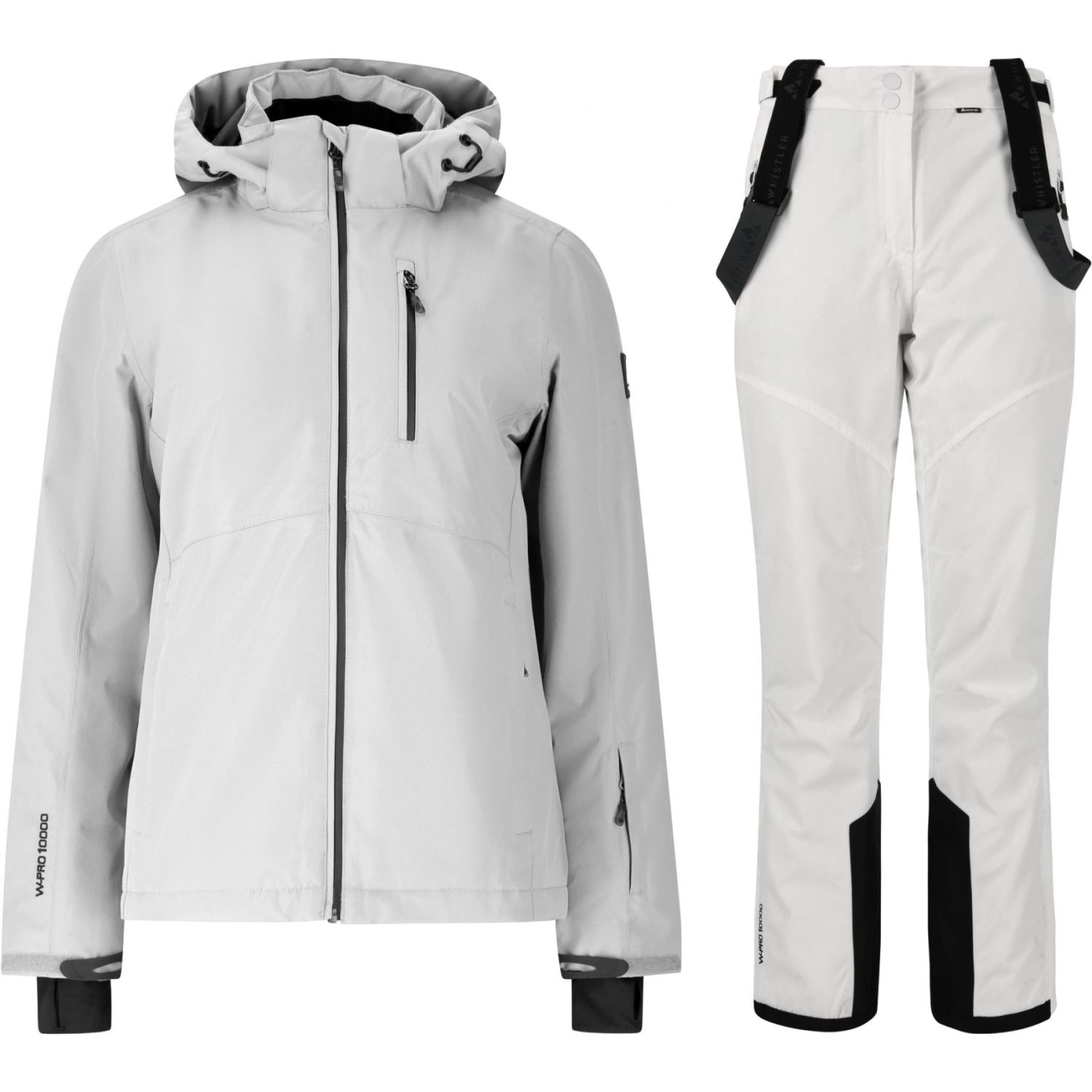 Whistler Drizzle Ski-Jacke/Skihose – Regenset, Damen, weiß