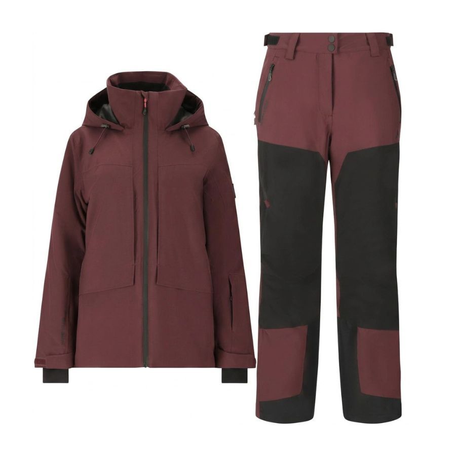 Whistler Kingland Ski-Jacke/Ski-Hose-Set, Damen, Fudge