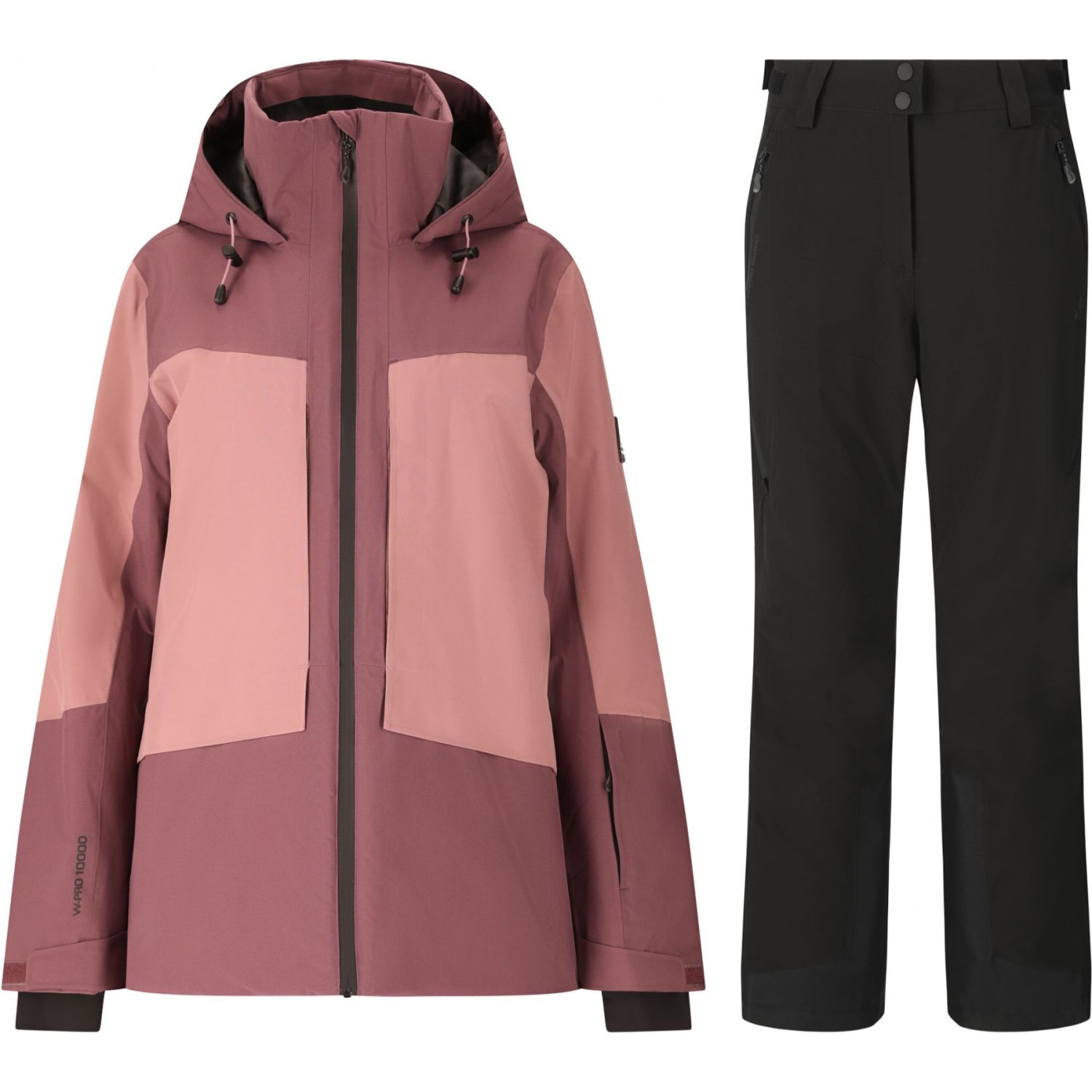 Whistler Kingland Ski-Jacke/Ski-Hose-Set, Damen, Huckleberry/Schwarz