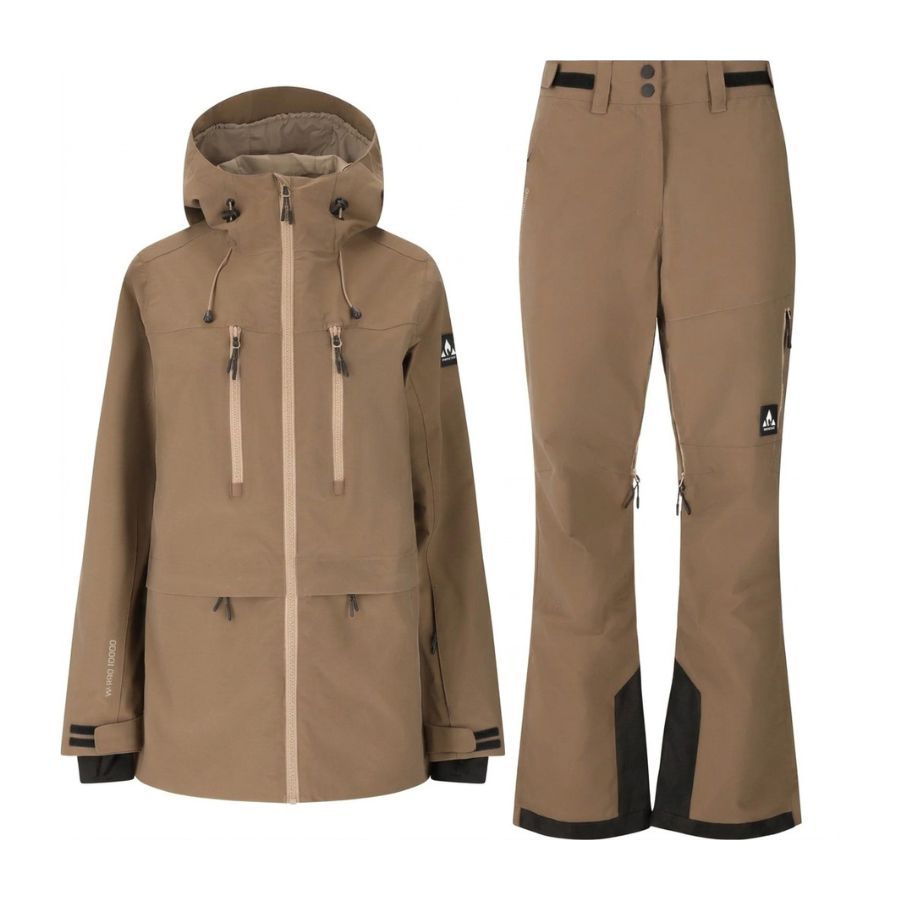 Whistler Takoda Ski-Set (Jacke und Hose), Damen, braun