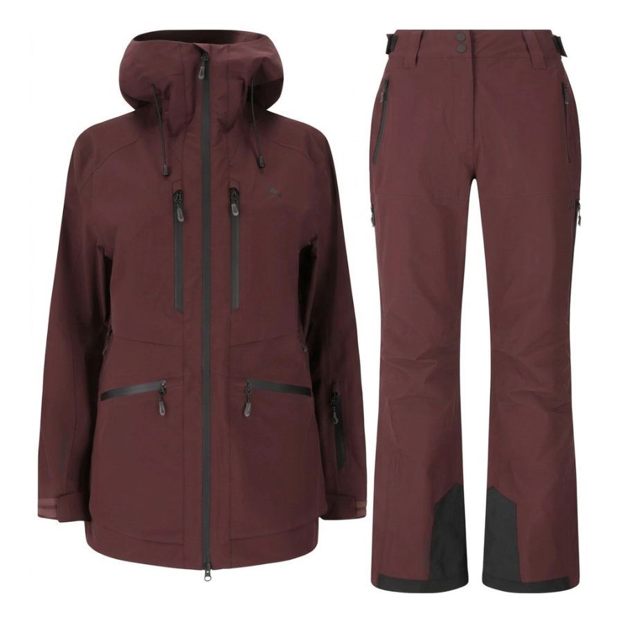 Whistler Waitoro Ski-Jacke/Ski-Hose-Set, Damen, Fudge