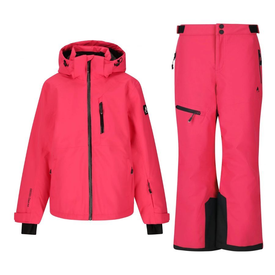 Whistler Rossburg skijakke/skibukser sæt, junior, rød