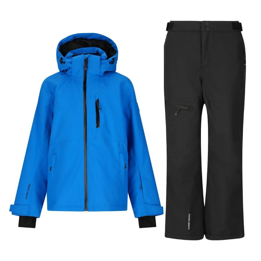 Whistler Rossburg skijakke/skibukser sæt, junior, blå/sort