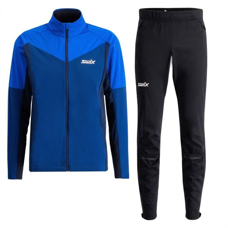 swix Swix Nordic XC Skiset, Herren, blå/sort