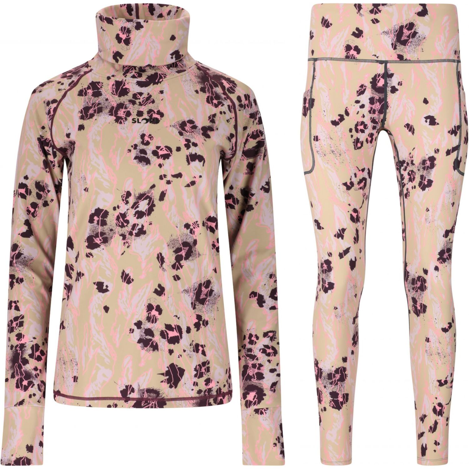 SLOPE Nyland AOP Leggings, Damen, Feather Gray
