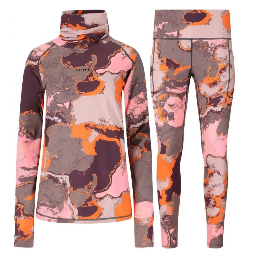 SLOPE Nyland AOP Set, Damen, sweet grape