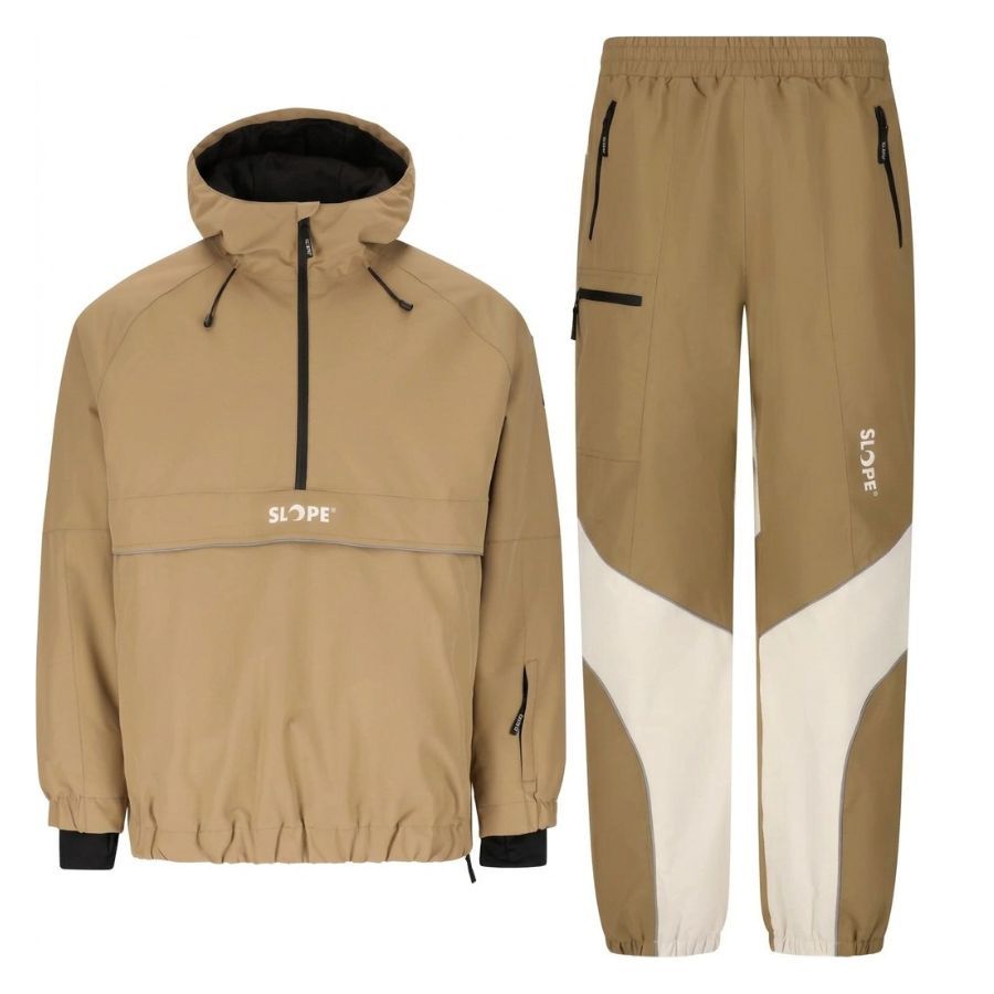 SLOPE Blizz Loose Skisett, herre, brun