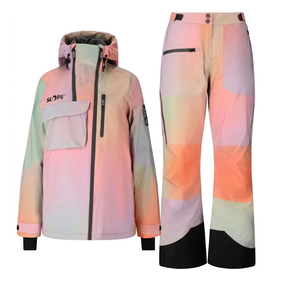 SLOPE Zuko AOP Skiset, Damen, orchid petal