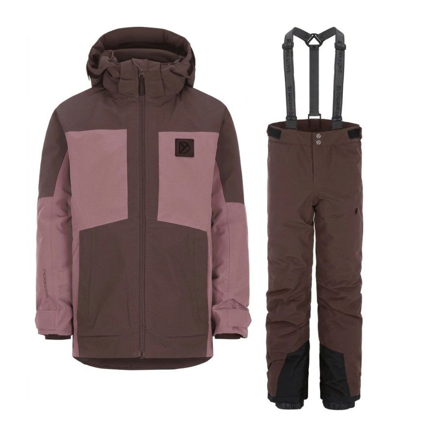 Didriksons Dolomit 3 Skiset, Kinder, dulse pink/shadow brown
