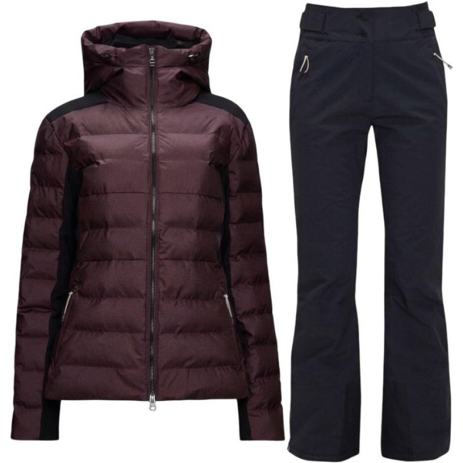 8848 Altitude Alexia Skisæt, dame, bordeaux/sort - DKK 4.638 - Spar 20%
