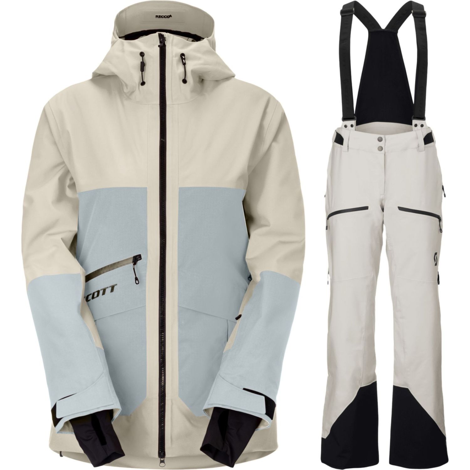 Scott Ultimate Dryo Utility Equipo de esquí, mujer, beige/blå