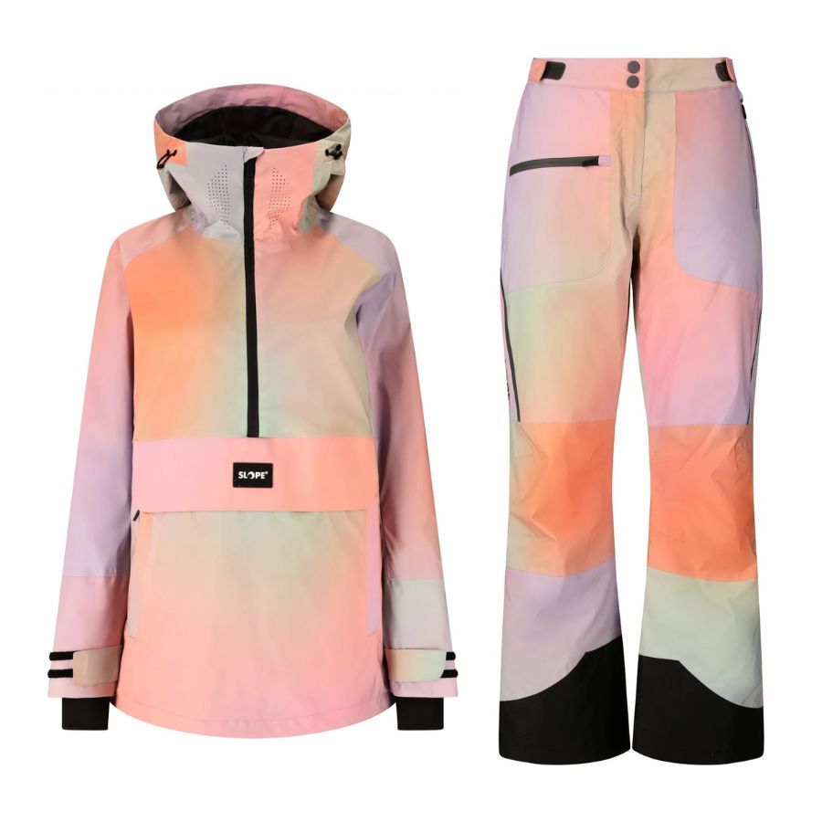SLOPE Ruki AOP Skisæt, dame, orchid petal