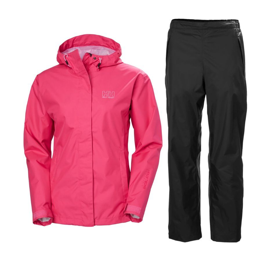 Helly Hansen Seven J Regnsæt, dame, pink/sort