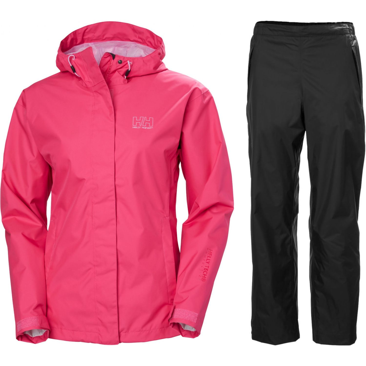 Helly Hansen Seven J Regnsæt, dame, pink/sort - DKK 1.525 - Spar 27%