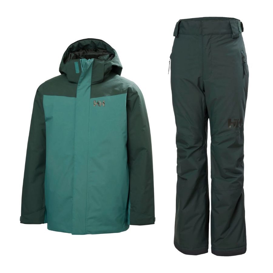 Helly Hansen Orionpeak Skiset, Kinder, grøn