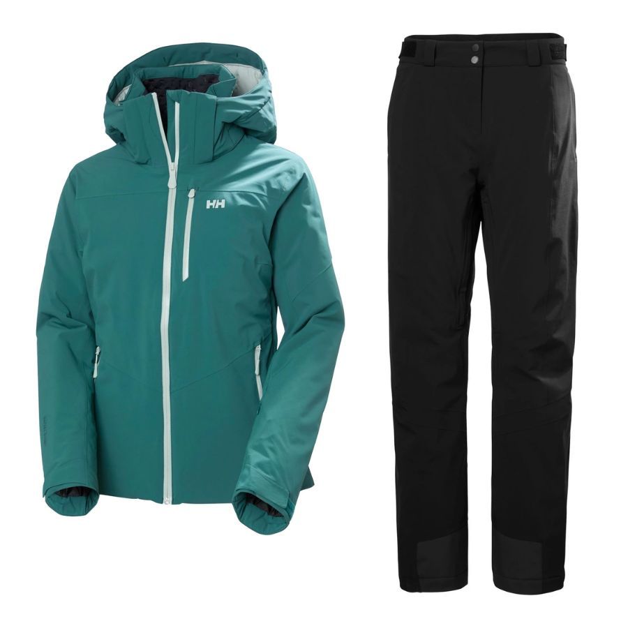 Helly Hansen Alphelia Skiset, dames, grøn/sort
