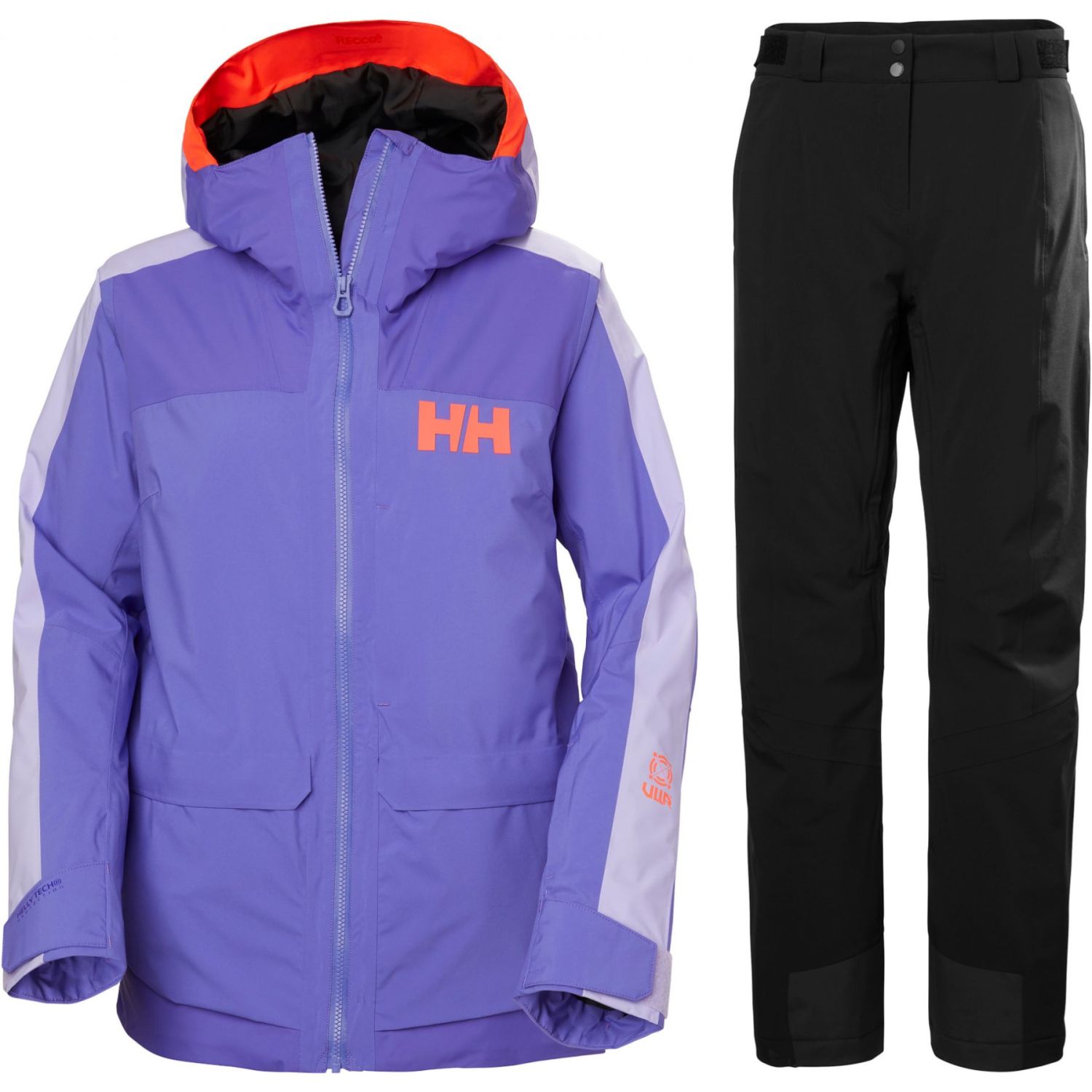 Helly Hansen Powchaser 3.0 Equipo de esquí, para mujer, lilla/sort