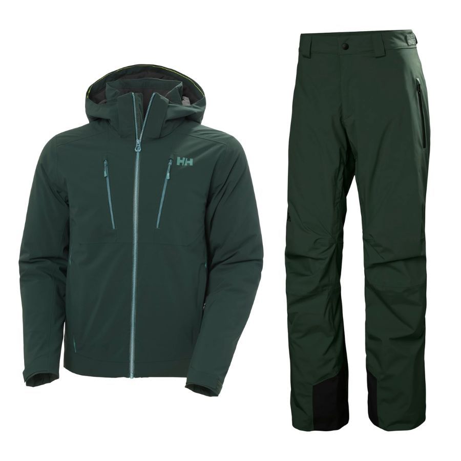 Helly Hansen Alpha 4.0 Skiset, Herren, grøn