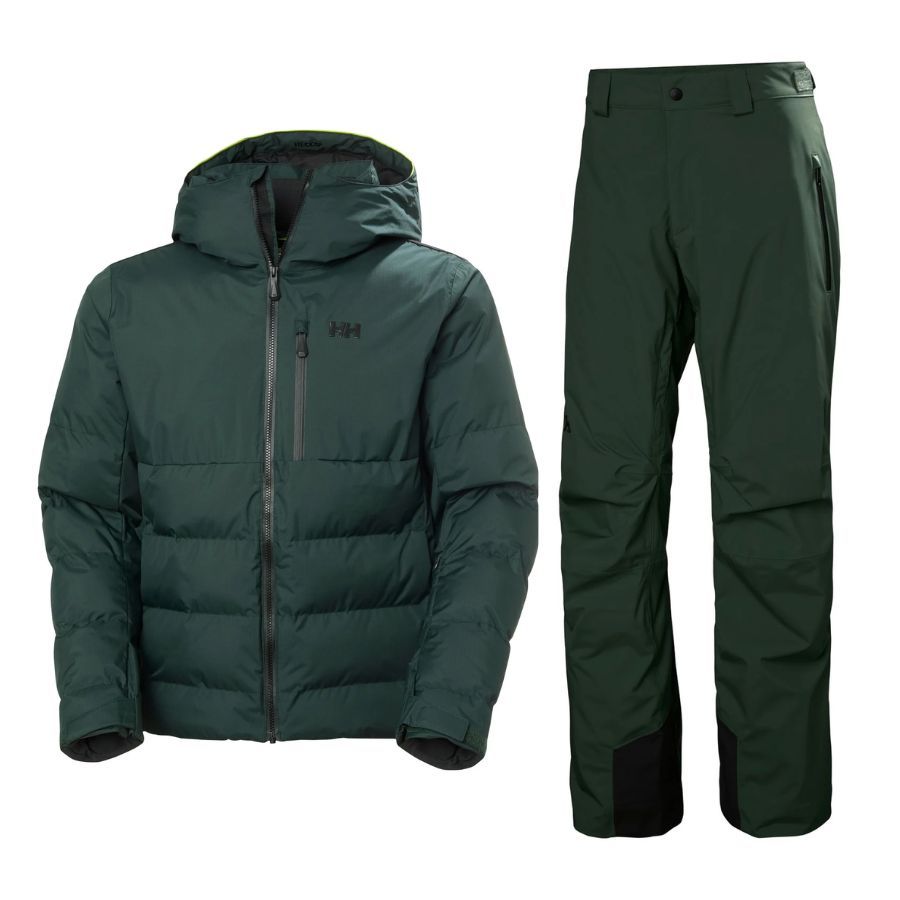 Helly Hansen Kvitfjell Race Puffy Skiset, Herren, grøn