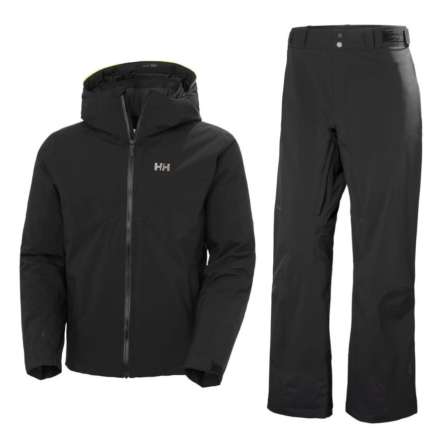 Helly Hansen Panoramic Ins Skiset, Herren, sort