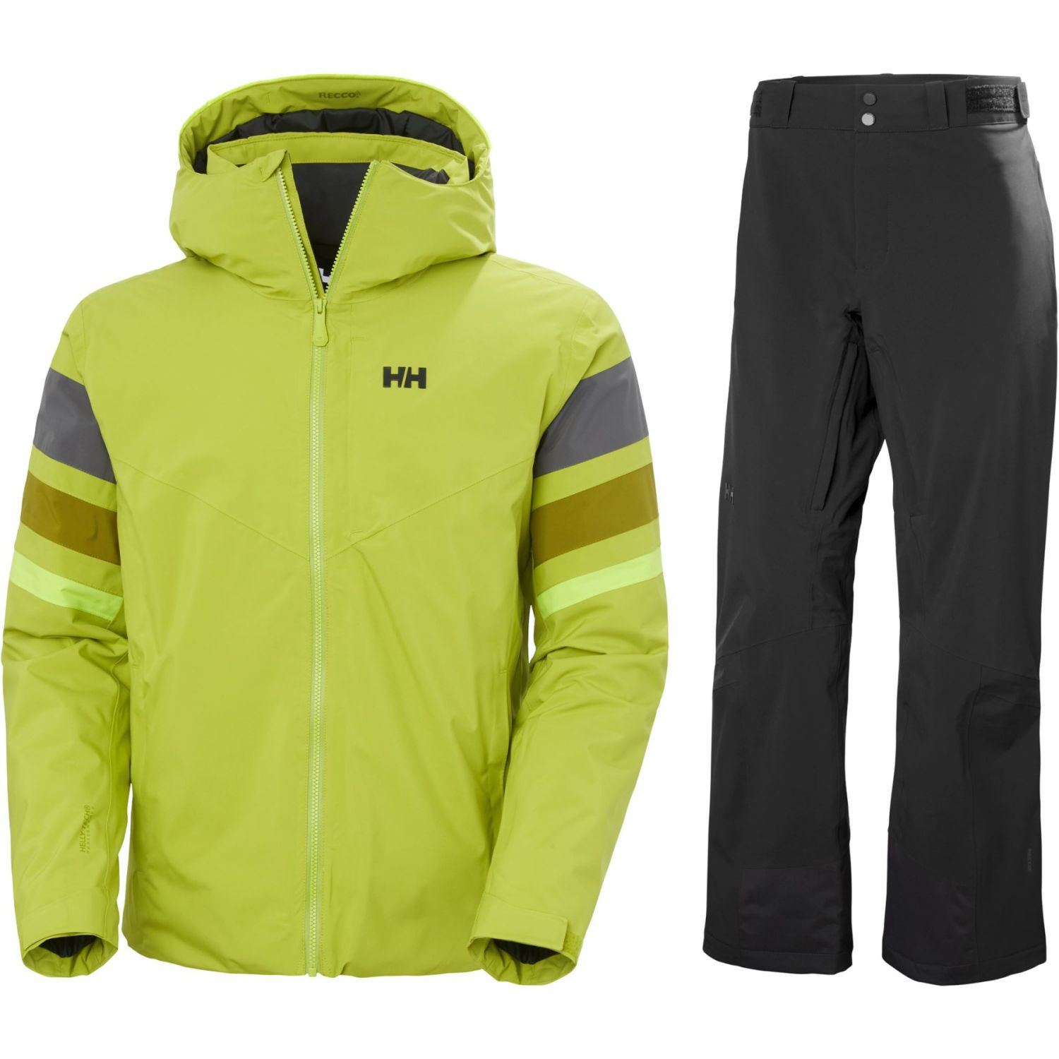 Helly Hansen Panoramic Ins Equipo de esquí, para hombre, grøn/sort