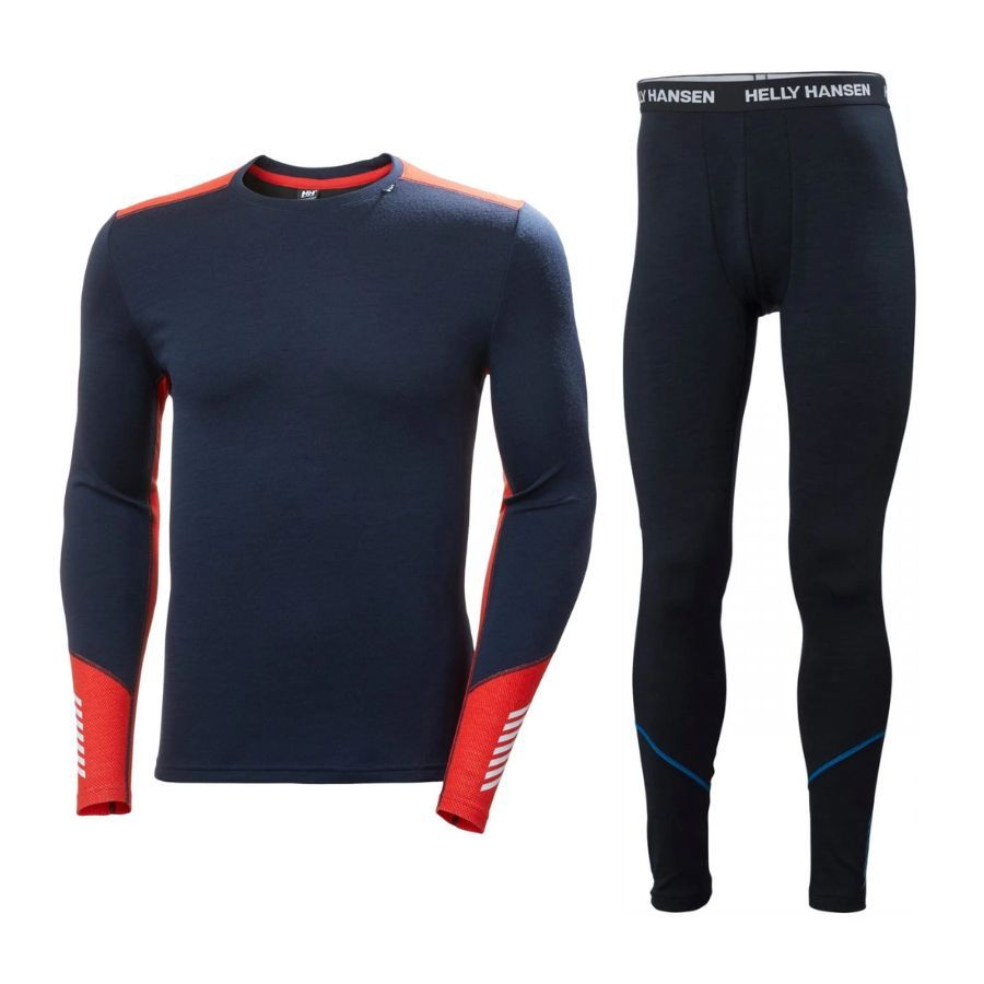 Helly Hansen Lifa Merino Midweight Set, herr, navy - SEK 1.229 hos AktivVinter.se