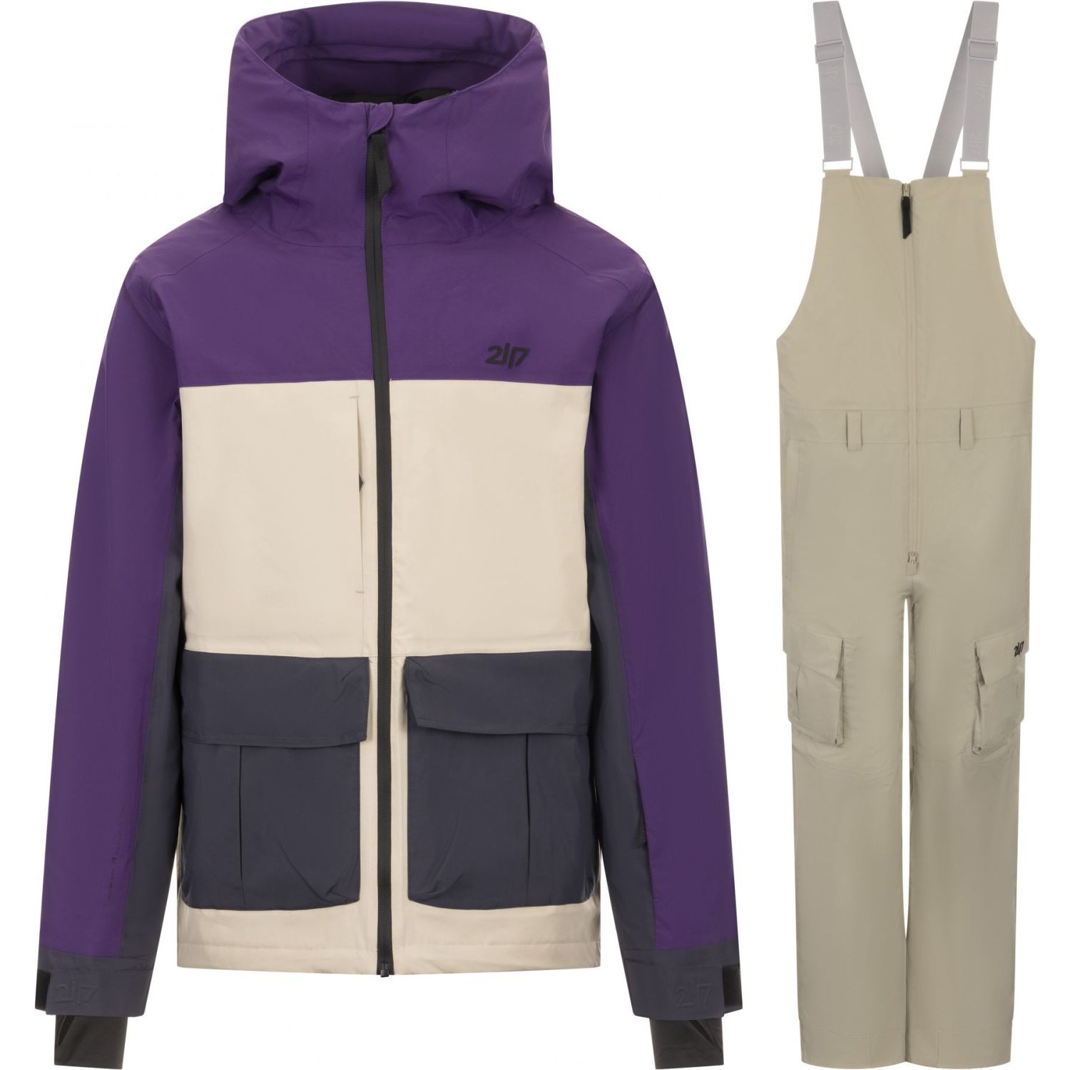 2117 of Sweden Sillerud Skiset, Herren, lilla/beige