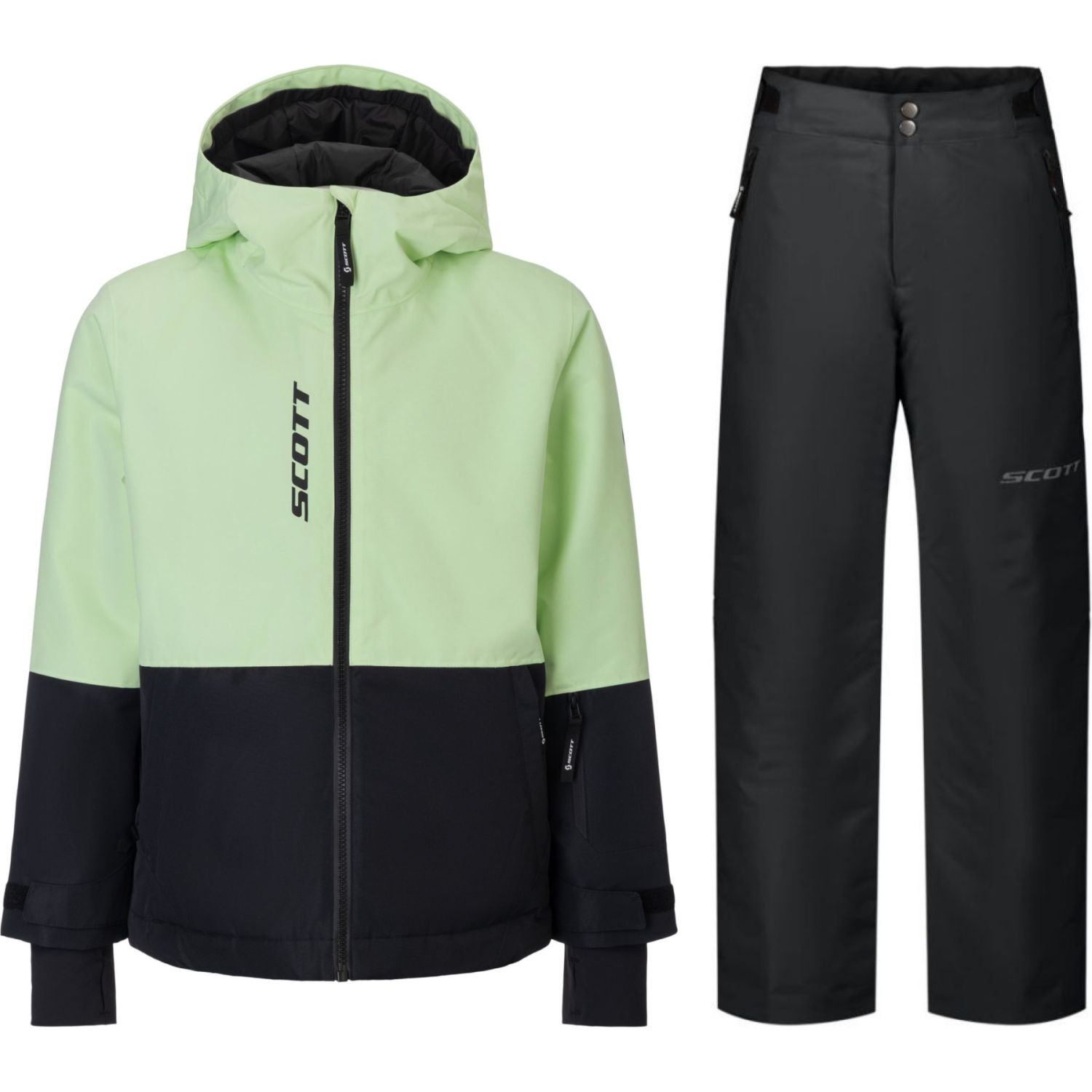 Scott Ultimate Dryo Skiset, Kinder, grøn/sort