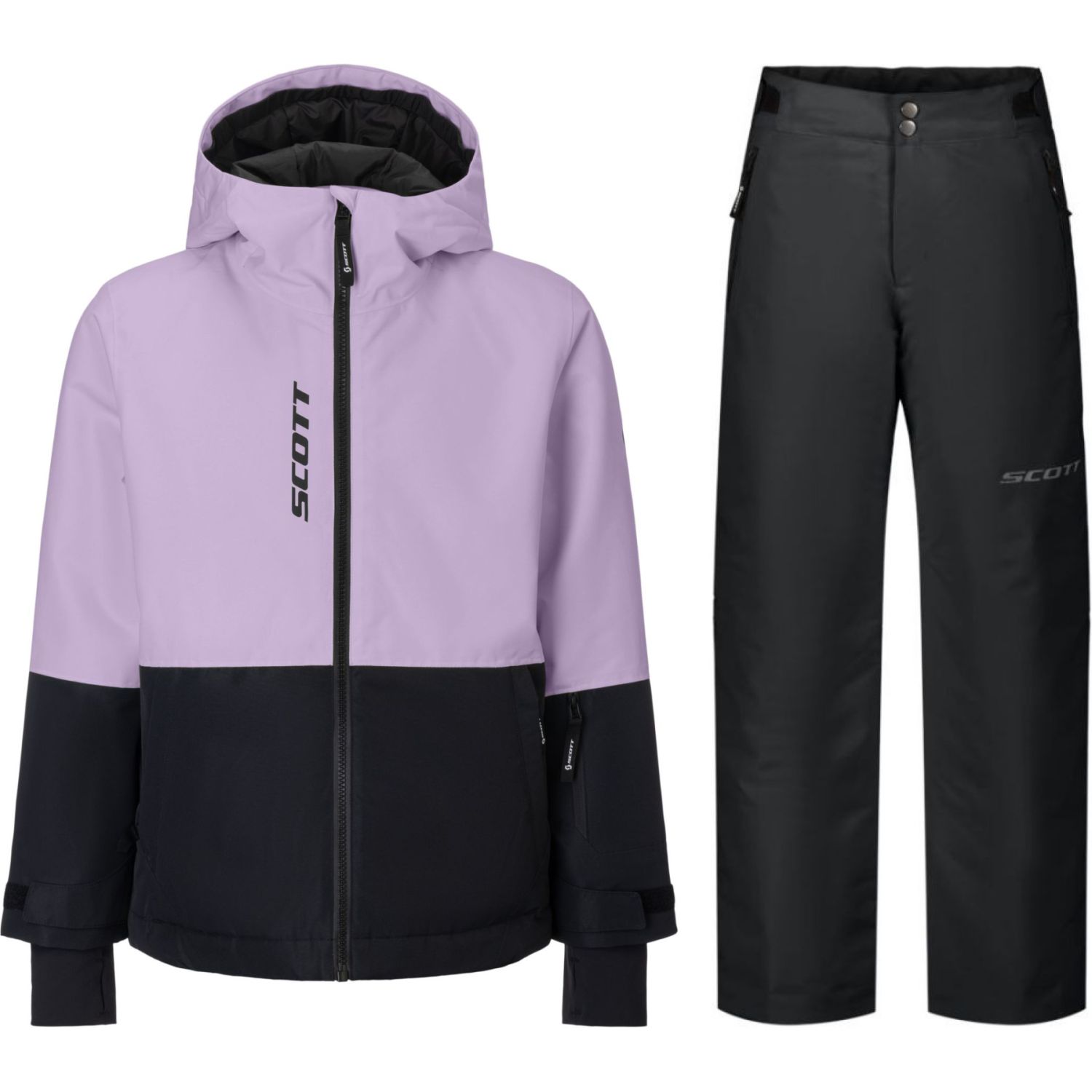 Scott Ultimate Dryo Skiset, Kinder, lilla/sort