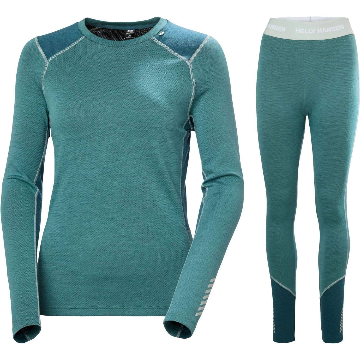 Helly Hansen Lifa Merino Midweight Set, dam, grön - SEK 1.439 hos AktivVinter.se