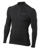Falke Wool-Tech Zip Shirt Comfort, herre, sort