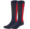 4F Ski Socks, billige skistrømper, herre, 2-par, blå/rød