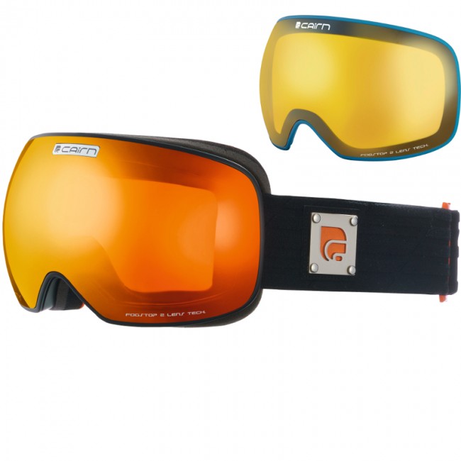 Cairn Gravity, skibriller, mat sort/orange