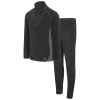 Trespass Thriller fleece skiundertøj sæt, unisex, sort