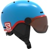 Salomon Grom Visor, skihjelm med visir blå